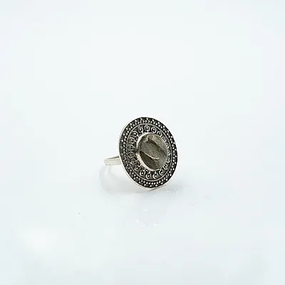 Inel disc oval labradorit Argint - 1