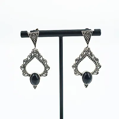 Cercei lungi candelabru pietre naturale Argint - 6