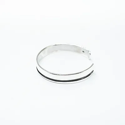 Bratara fixa plata o linie Argint - 2