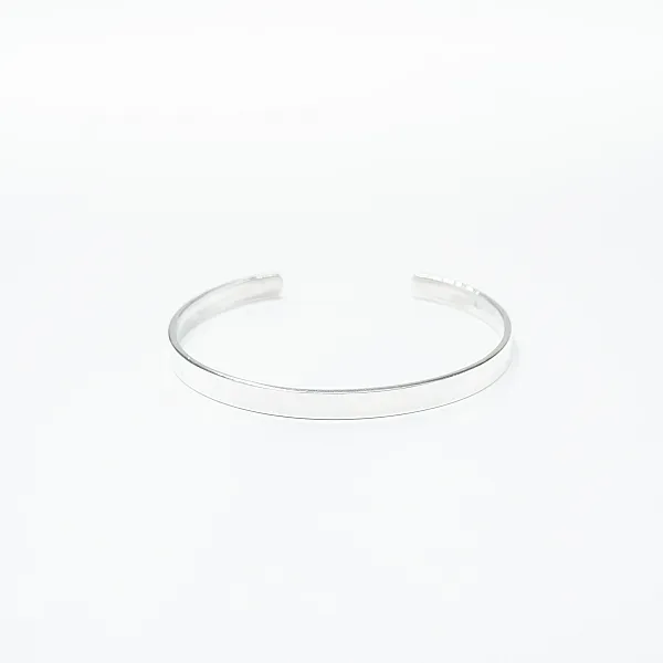 Bratara fixa plata lata 5mm Argint