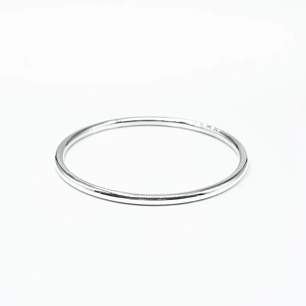 Bratara fixa circulara 4mm Argint