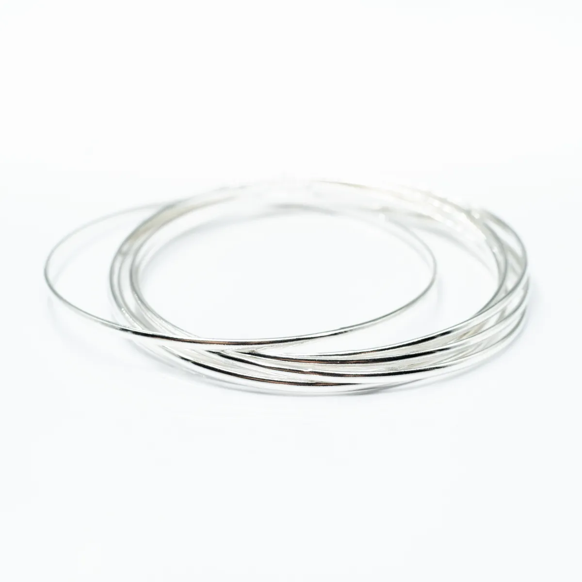 Bratara fixa cerc 2*7mm Argint