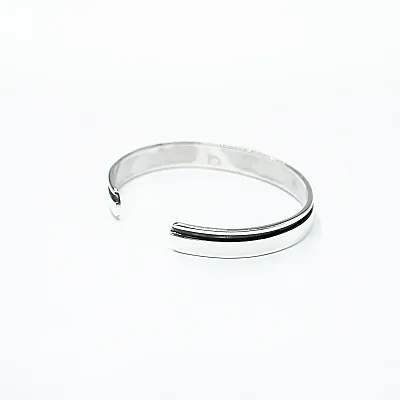 Bratara fixa plata o linie Argint - 7