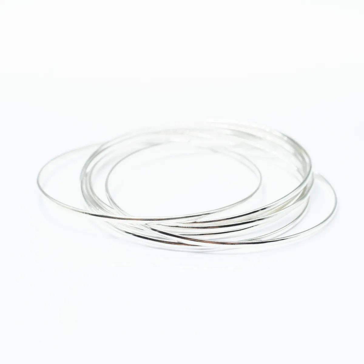 Bratara fixa cerc 2*7mm Argint