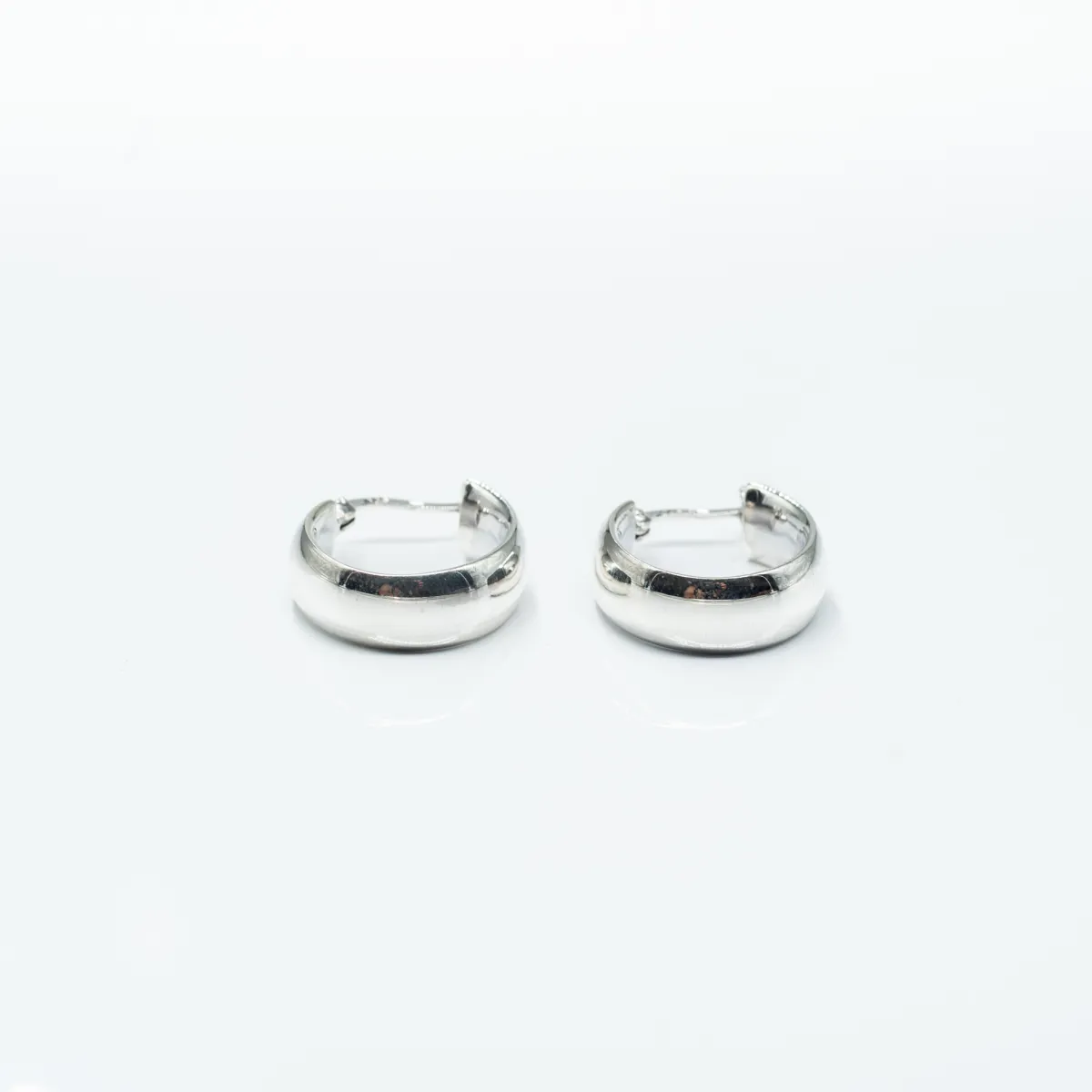 Cercei tip creola lata 7mm Argint