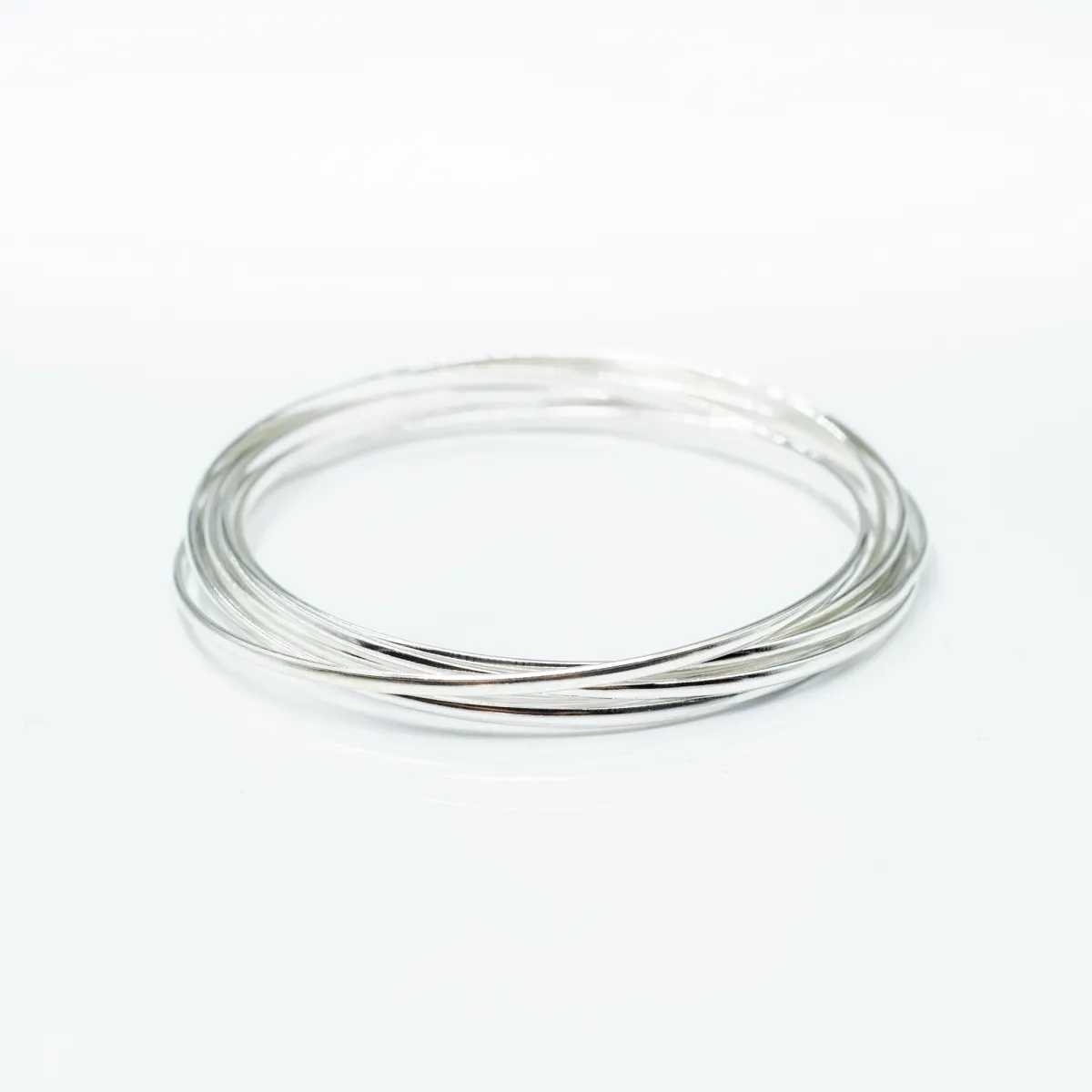 Bratara fixa cerc 2*7mm Argint