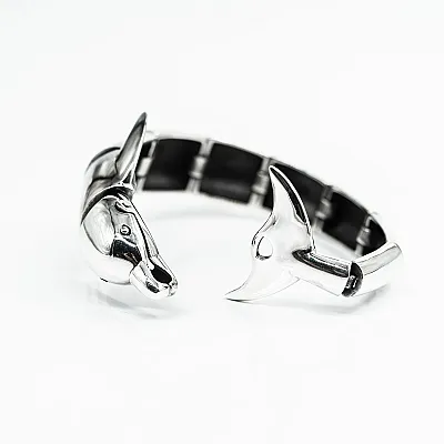 Bratara fixa corp de delfin Argint - 1
