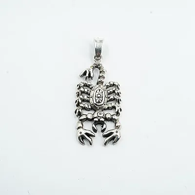 Pandantiv lung Scorpion floare Argint - 1
