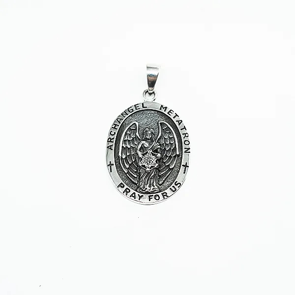 Pandantiv oval inger Metatron Argint