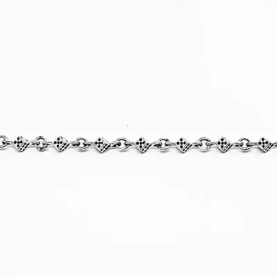 Colier zaruri cruce si coronita Argint - 3