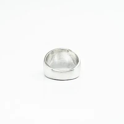 Inel simplu rotund mat 15*17mm Argint - 4