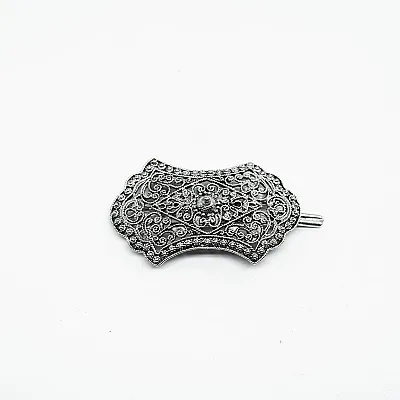 Agrafa de par broderie filigran Argint - 2