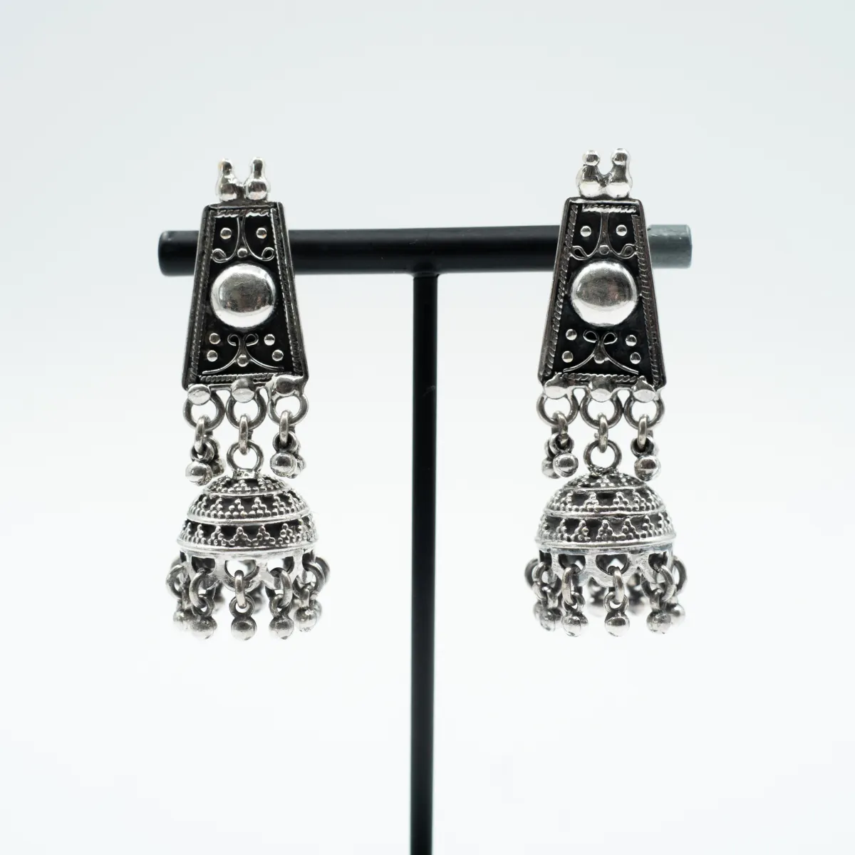 Cercei trapez candelabru Argint