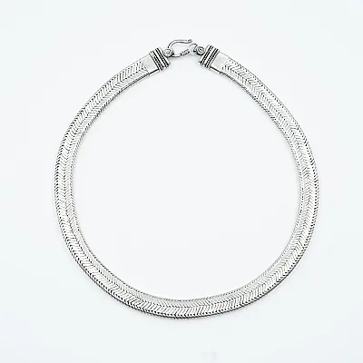 Lant sarpe plat 1.2cm 48cm Argint - 1