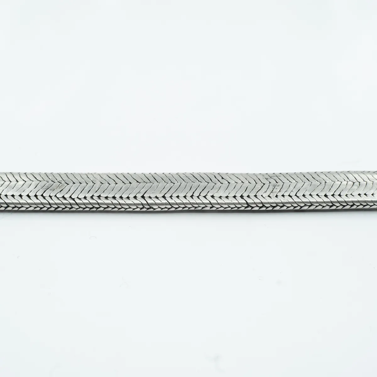 Lant sarpe plat 1.2cm 48cm Argint