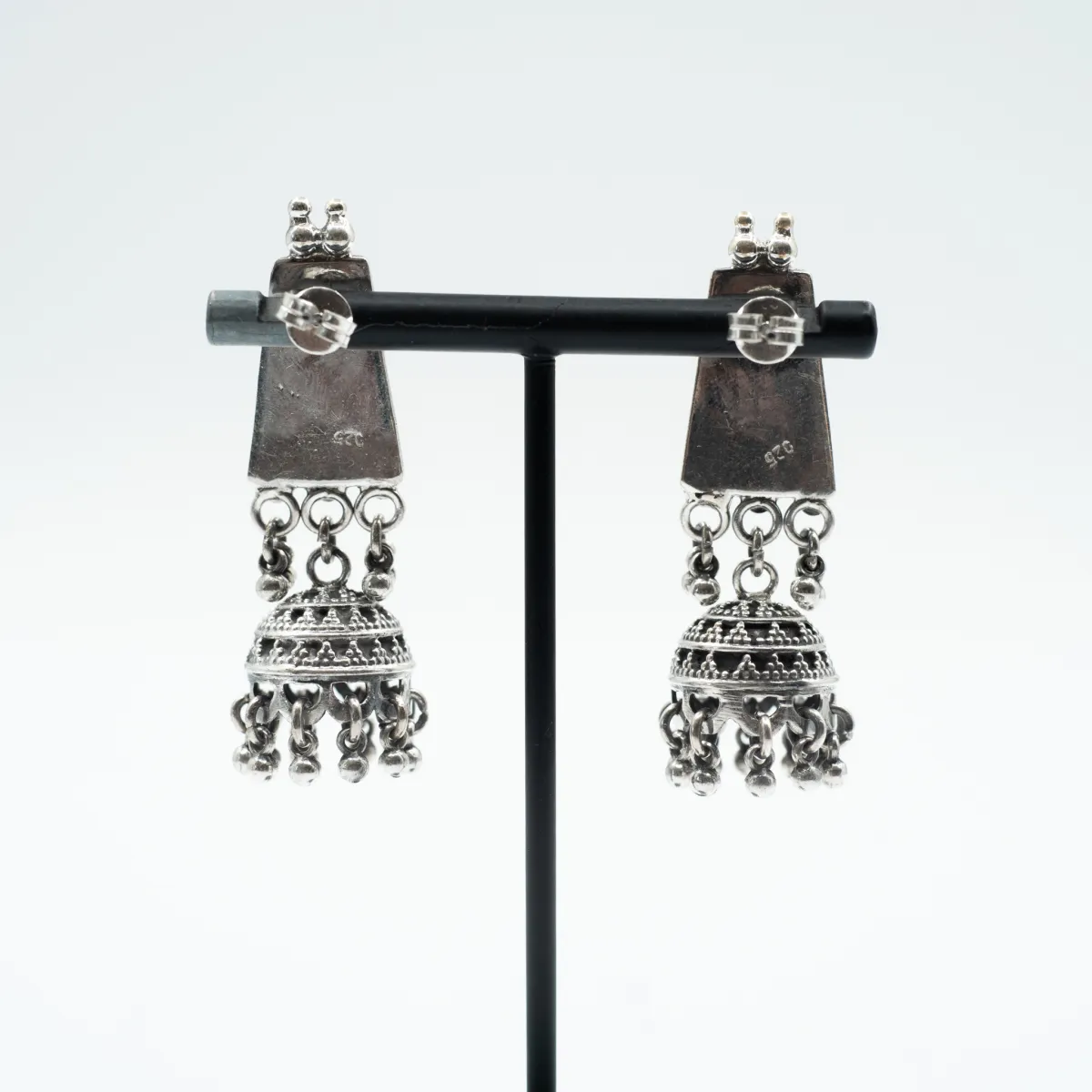 Cercei trapez candelabru Argint