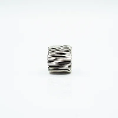 Inel lat sarma reglabil 2cm Argint - 4