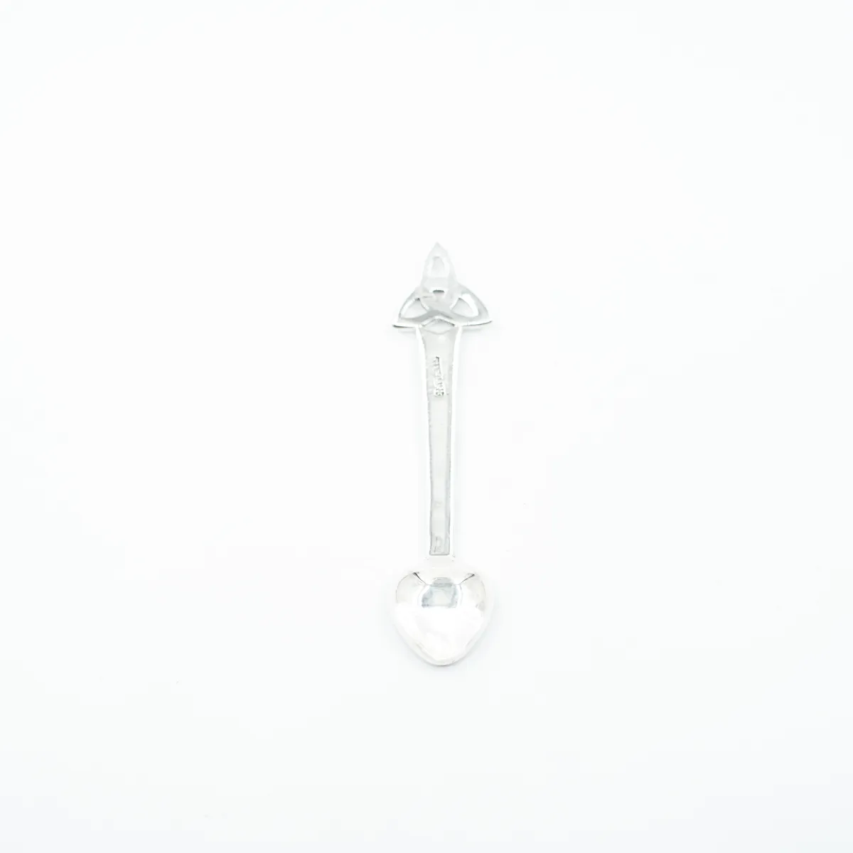 Lingurita decorativa model Triquetra Argint