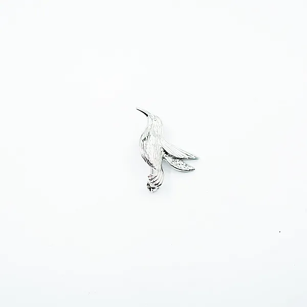 Brosa pasare colibri 3.2cm Argint