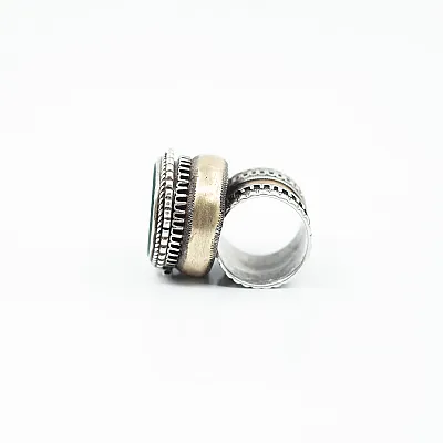 Inel Afgan tip caseta leu-capricorn Argint - 3