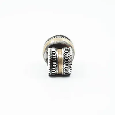 Inel Afgan tip caseta leu-capricorn Argint - 4