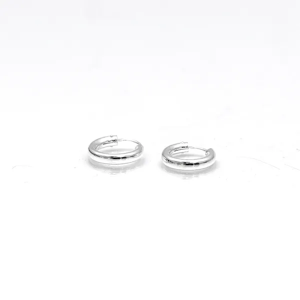 Cercei tip creola rotunda 2mm Argint