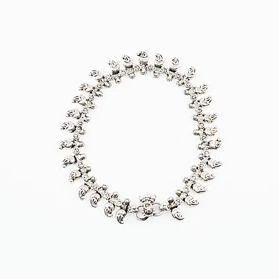 Bratara picior picaturi si flori Argint - 1