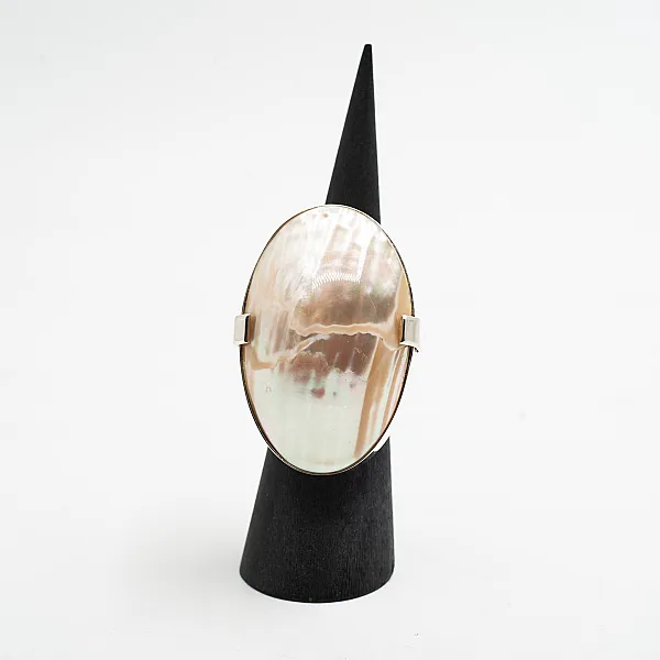 Inel oval sidef bombat 59 Argint