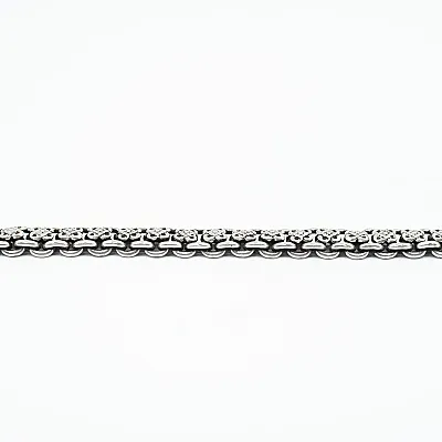Bratara flexibila model floral patrat Argint - 2
