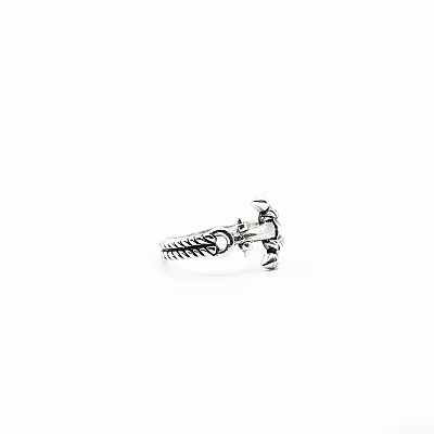 Inel slim ancora Argint - 4