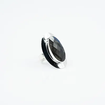 Inel labradorite oval L Argint - 6