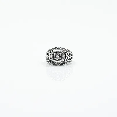 Inel rotund Fleur de Lys cz Argint - 1