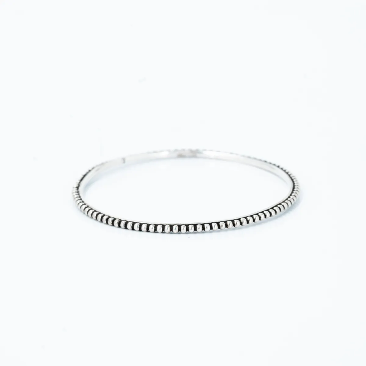 Bratara fixa circulara model buline Argint