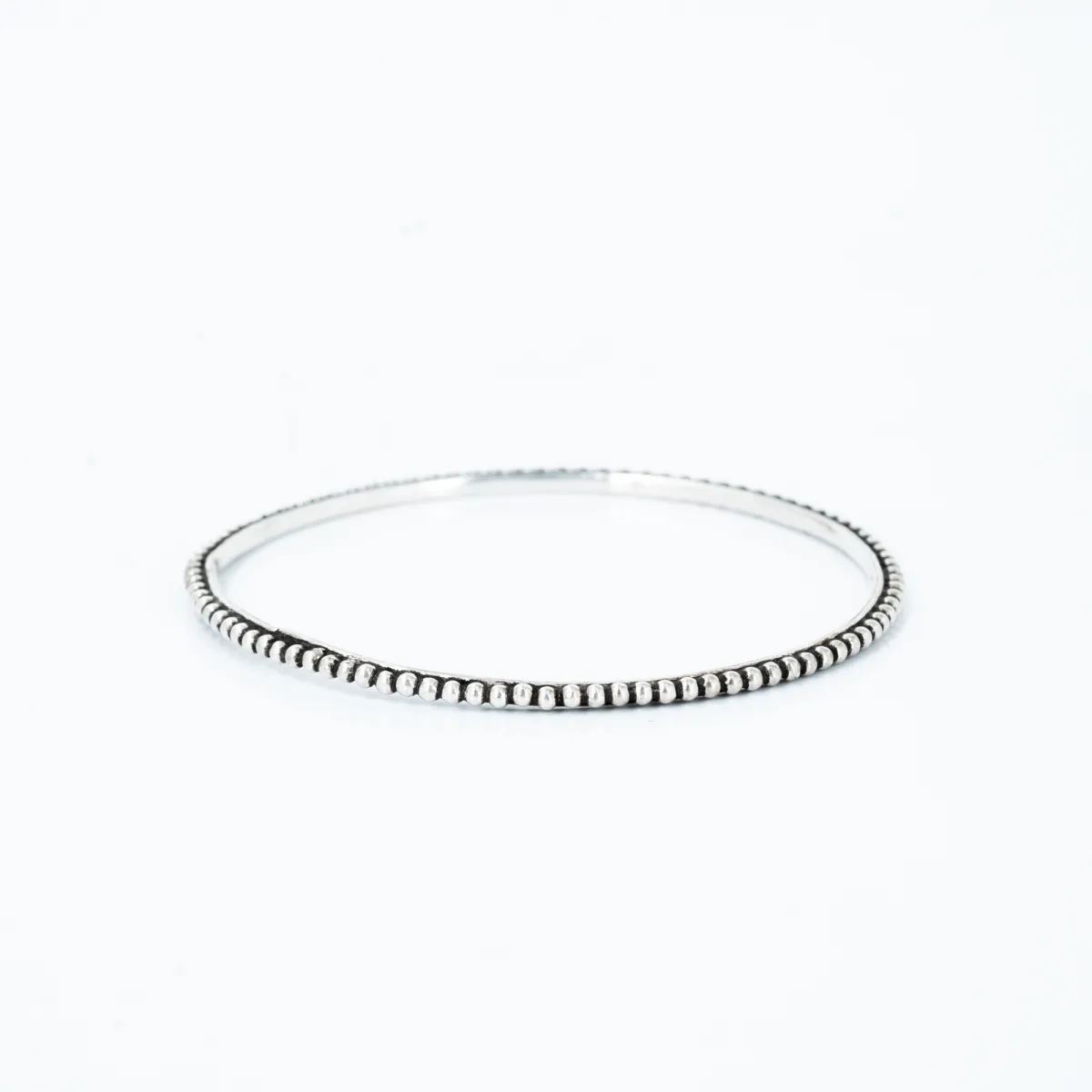 Bratara fixa circulara model buline Argint