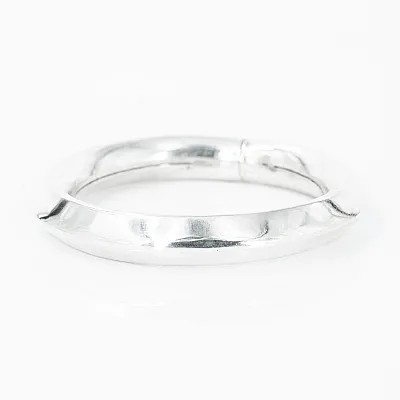 Bratara fixa circulara rombica Argint - 1