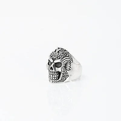 Inel craniu vultur bicefal Argint - 2