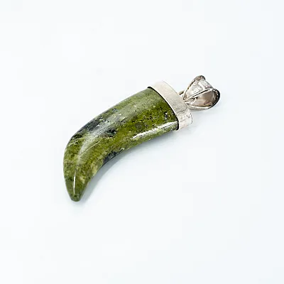Pandantiv gheara piatra serpentin m Argint - 2