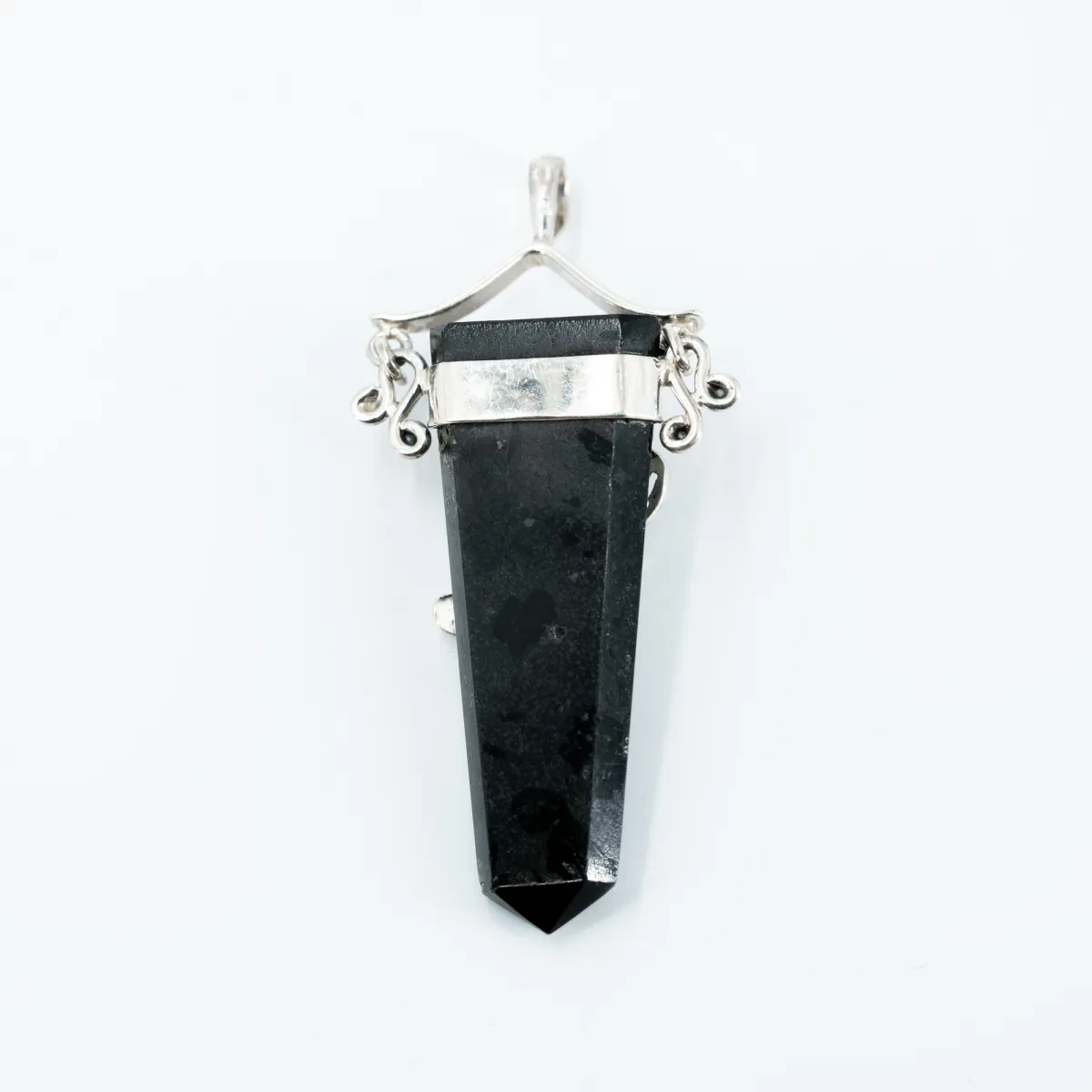 Pandantiv bagheta plata onix Argint
