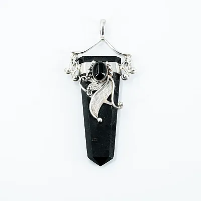 Pandantiv bagheta plata onix Argint - 1