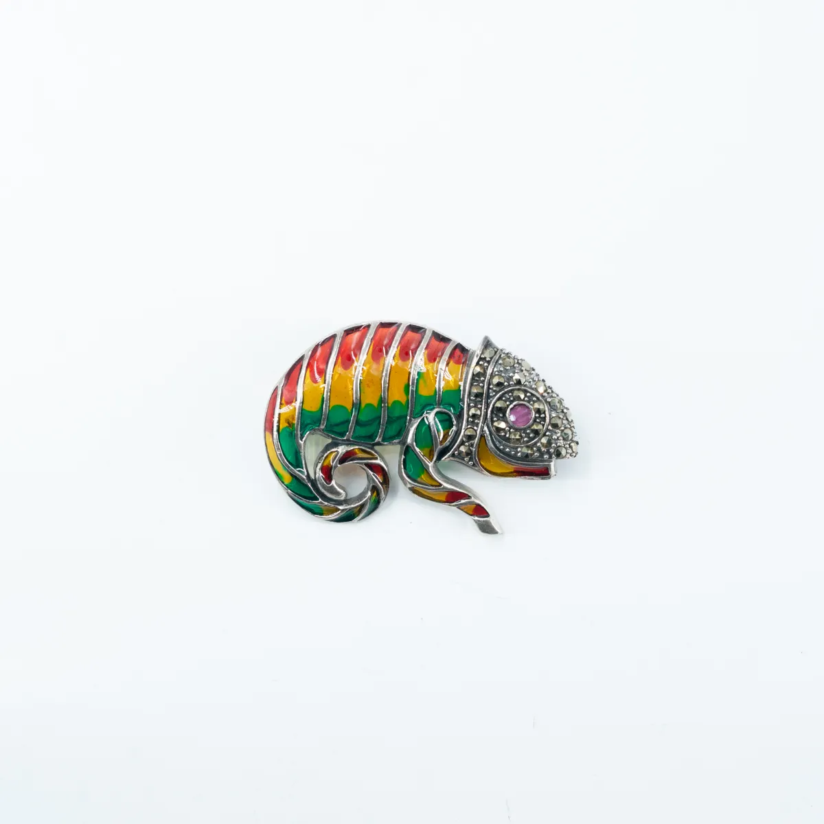 Brosa cameleon Argint
