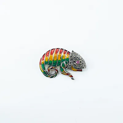 Brosa cameleon Argint - 6