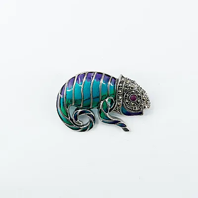 Brosa cameleon Argint - 5