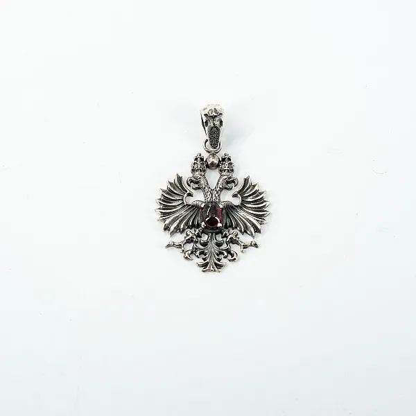 Pandantiv tip blazon vultur bicefal Argint