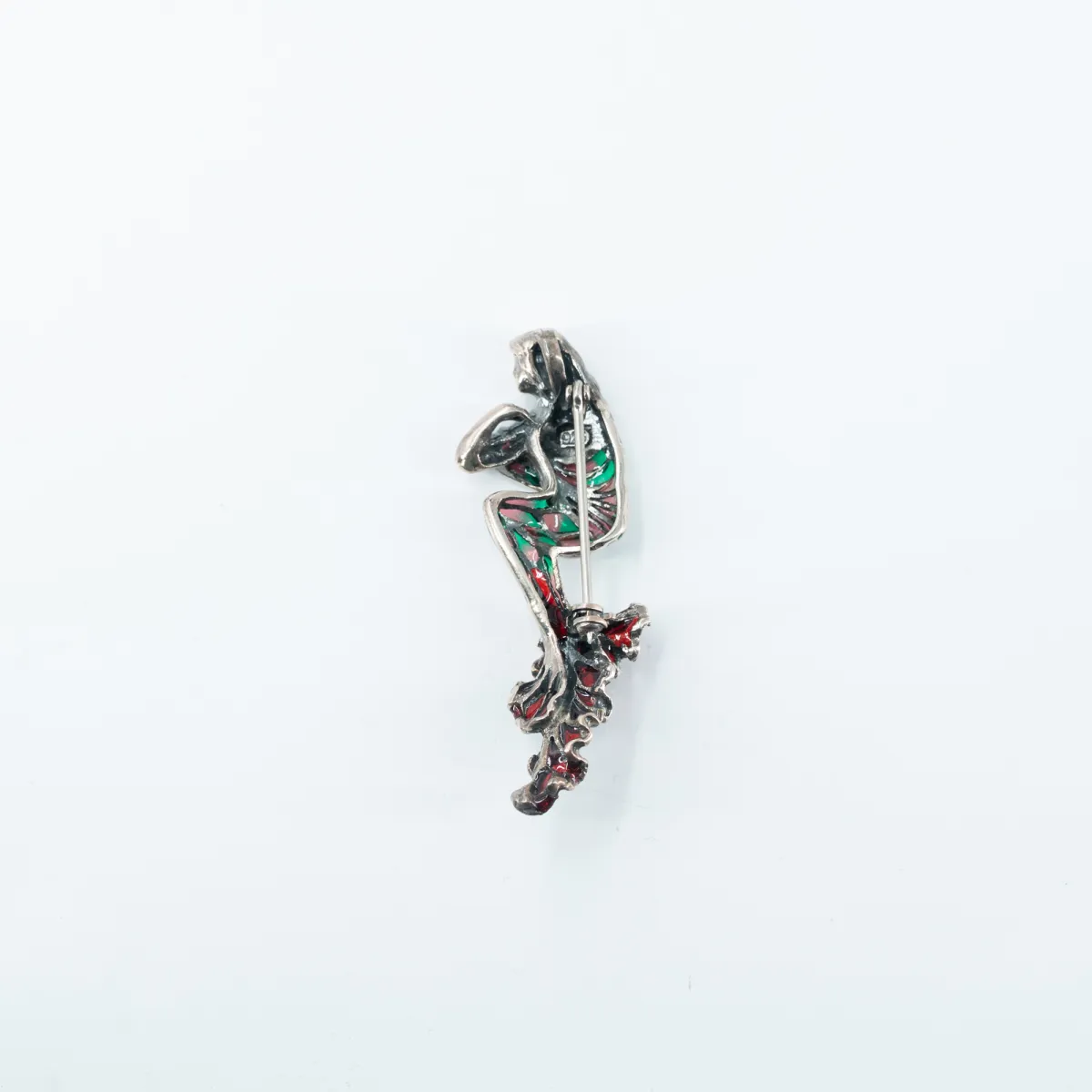 Brosa-pandantiv sirena Argint