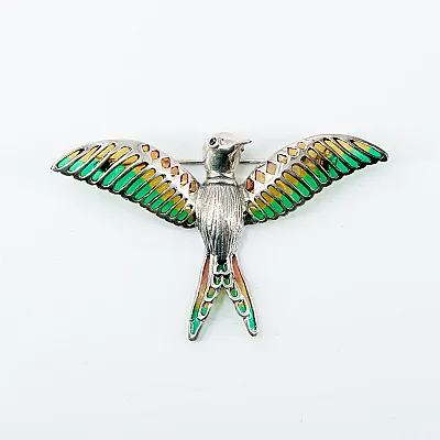 Brosa pasare colibri Argint - 1