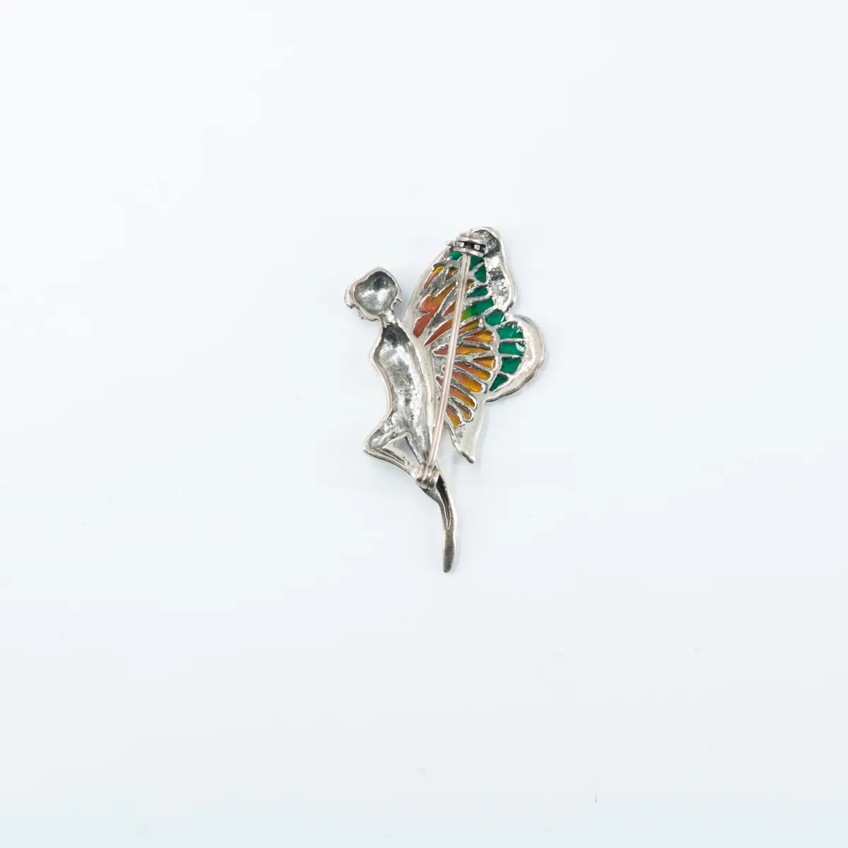 Brosa zana marcasite Argint