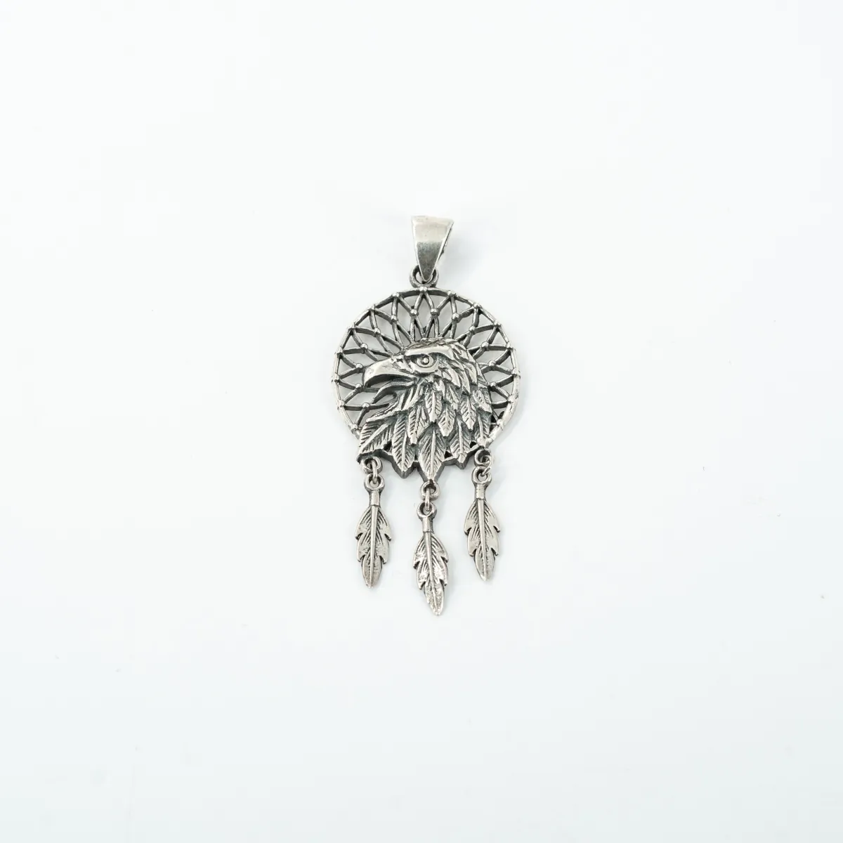 Pandantiv vultur dream catcher Argint
