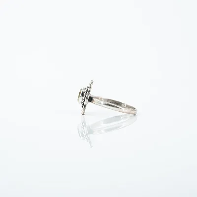 Inel xs floare citrin Argint - 3