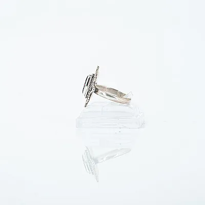 Inel xs oval floare topaz mistic Argint - 3