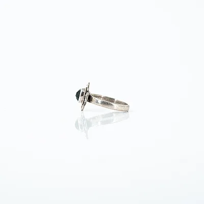 Inel xs floare onix Argint - 3